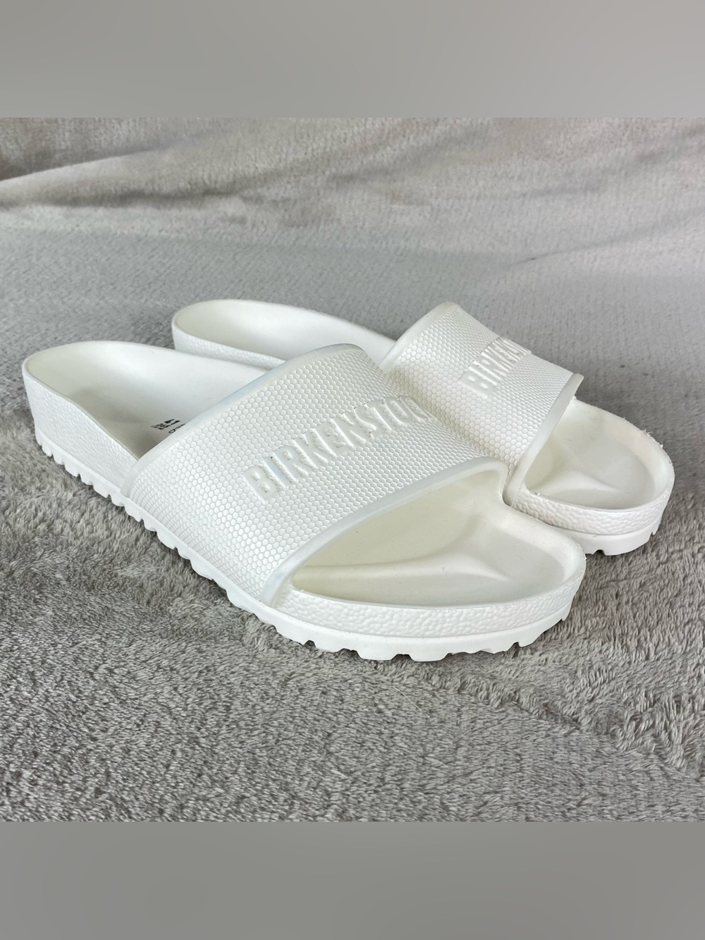Birkenstock Barbados EVA Slide Sandal Womens US 10 EU 41 White Comfort Slide NEW